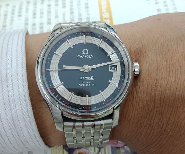 台中當舖流當品 原裝 OMEGA 歐米茄 DEVILLE 碟飛 自動 男錶 盒單齊全 9成5新 喜歡價可議 KR041